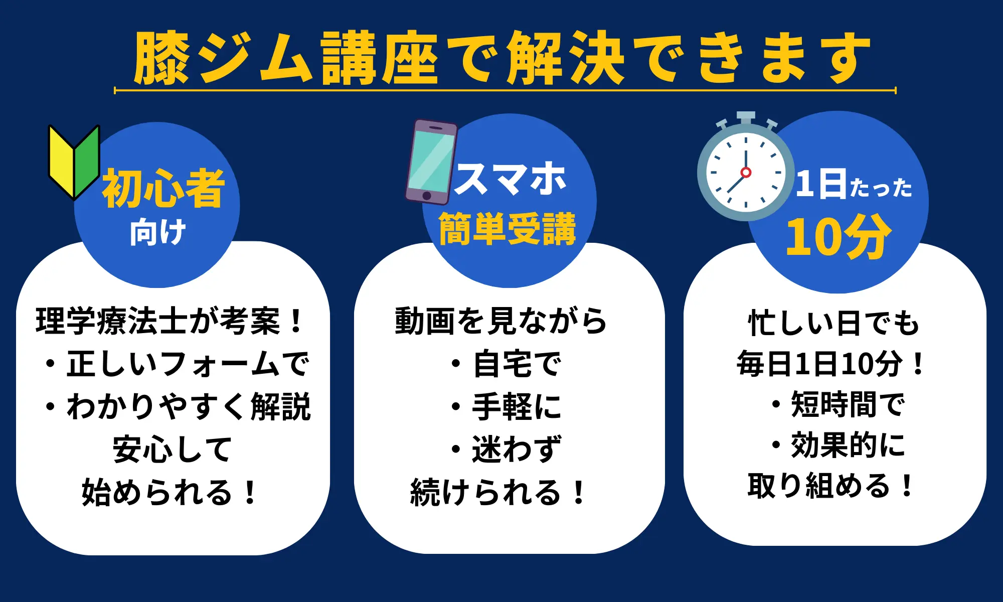 10日で学ぶ膝ジム講座